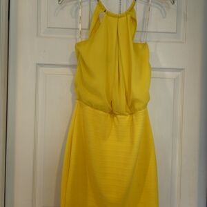 Guess Sunny Yellow Midi Dress